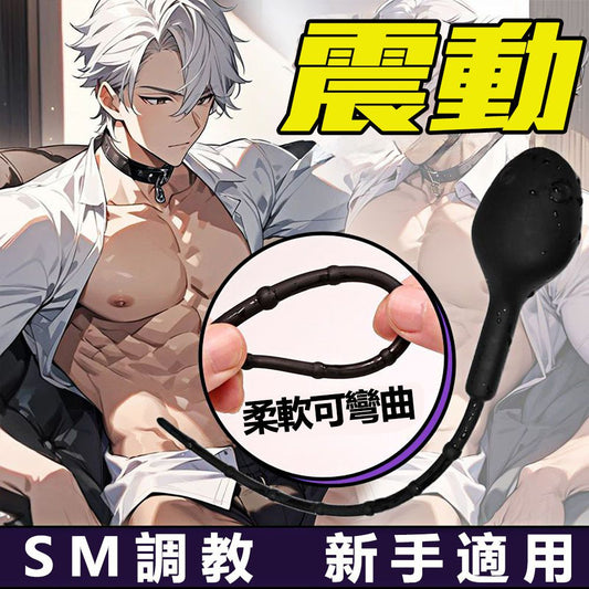 蝌蚪尖峰12V撩撥刺激馬眼棒 防水震動自慰棒