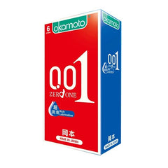 岡本|保險套 001 RL 超潤滑 至尊勁薄 52mm 6入裝