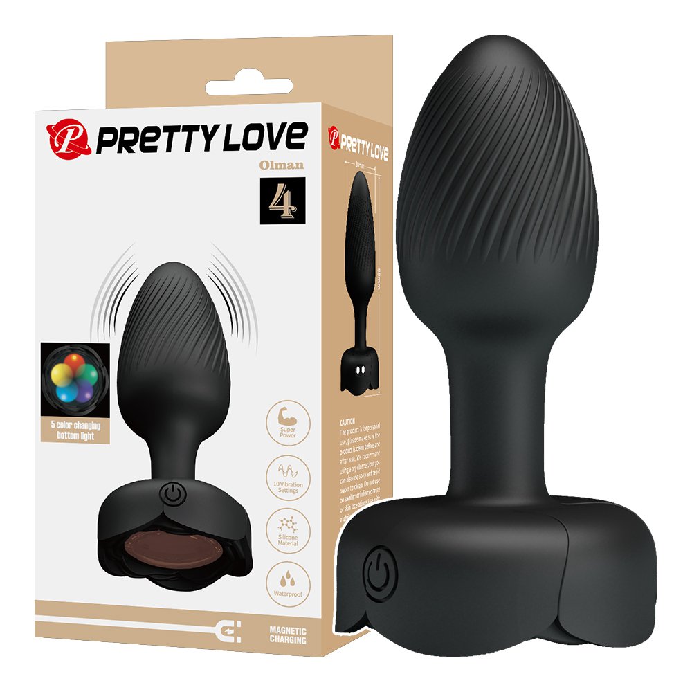 PRETTY LOVE｜炫彩10頻 震動後庭塞｜伸縮震動後庭塞