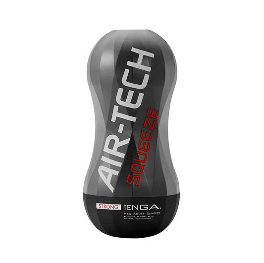 TENGA｜AIR-TECH SQUEEZE 擠壓氣炫杯 飛機杯｜STRONG/堅毅黑 自慰杯